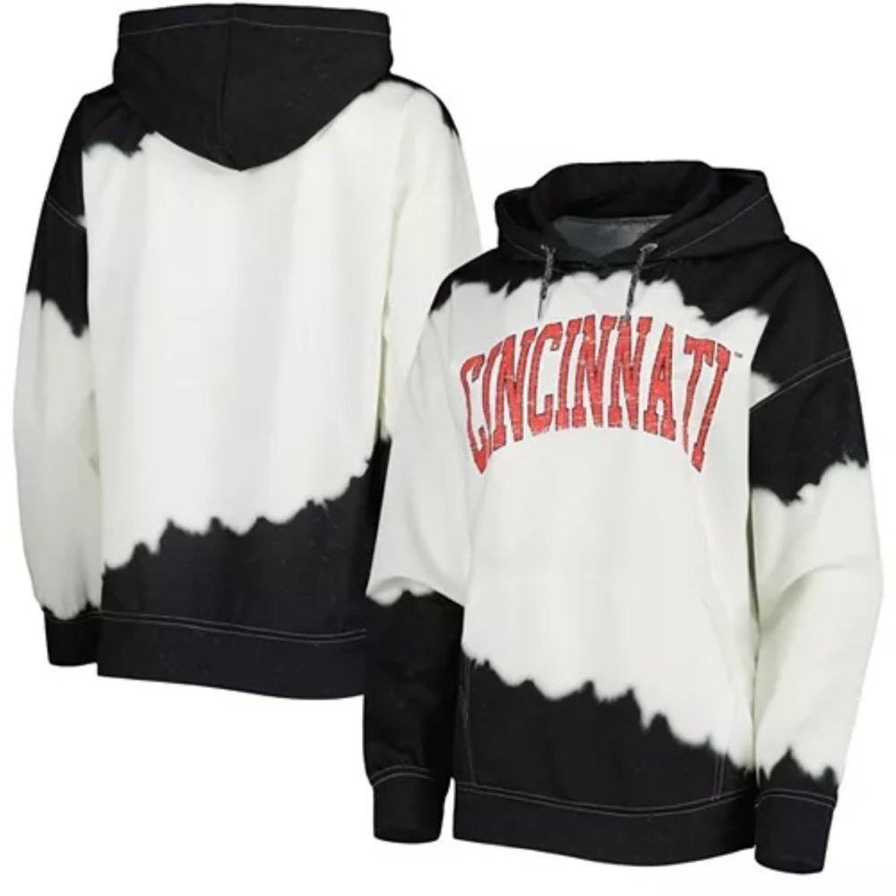 NWT XXXL Women's Distressed Cincinnati Bearcats For the Fun Double Dipped Hoodie